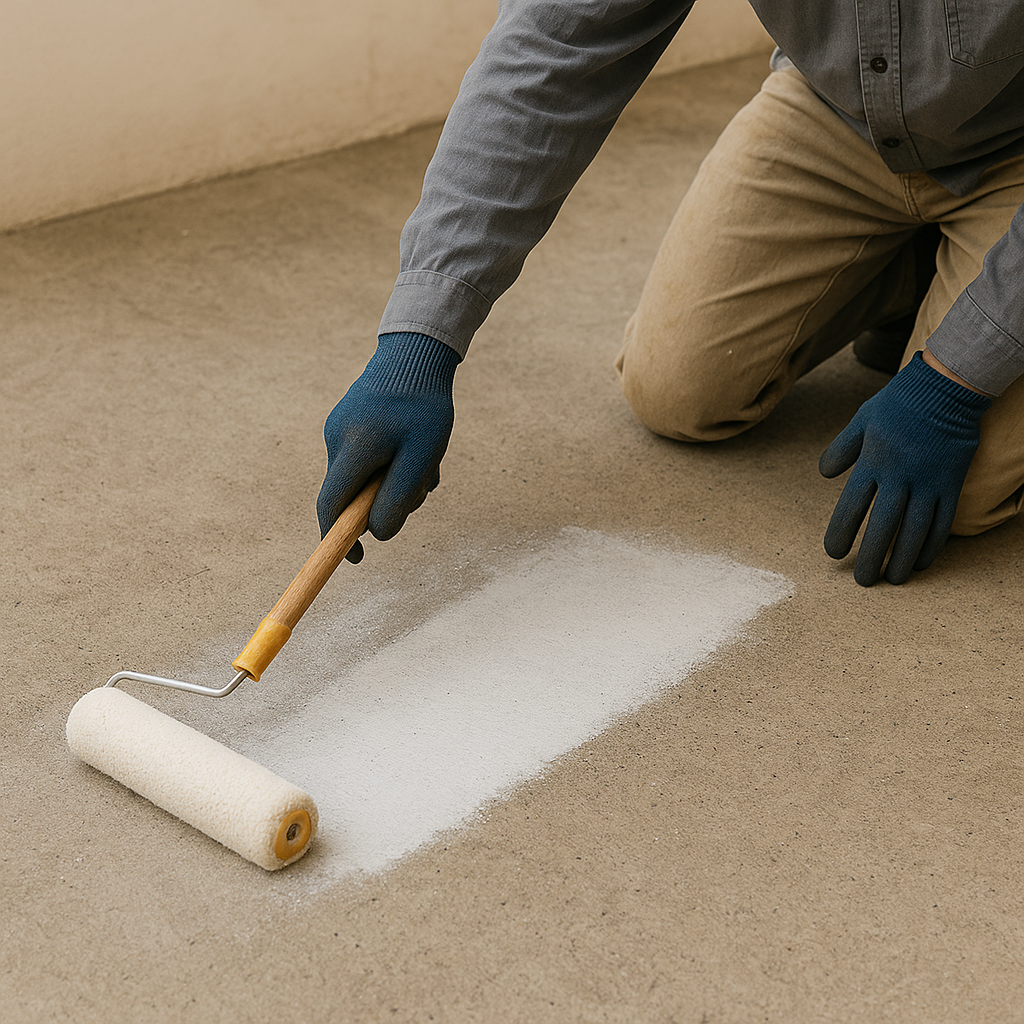 Aplicação no chão