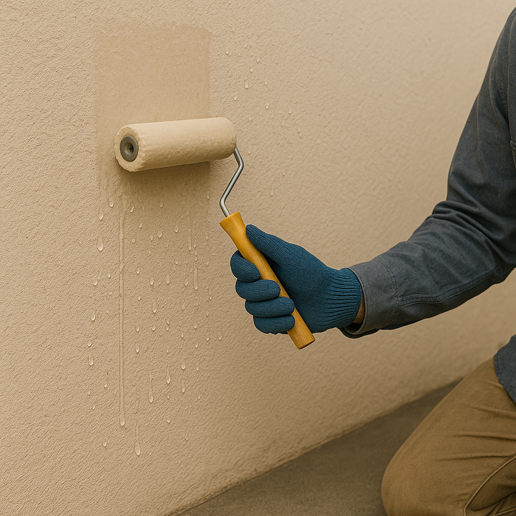 Aplicação na parede